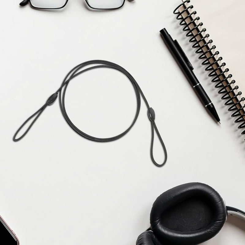 High Elasticity Lanyard For ID Badges Stylus Pens Masks 10Pcs Black - Image 5